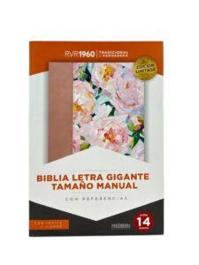 Biblia RVR60 Manual L.Gigante Rosa Cuarzo Con Cierre Y Índice