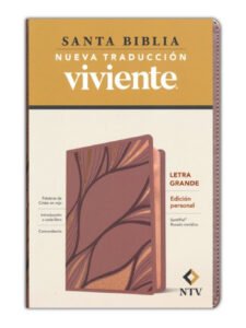 Biblia NTV Letra Grande Rosado Metálico