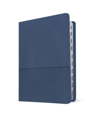 Biblia Diario Vivir de Estudio Jóvenes Simil piel Azul Oscuro con índice