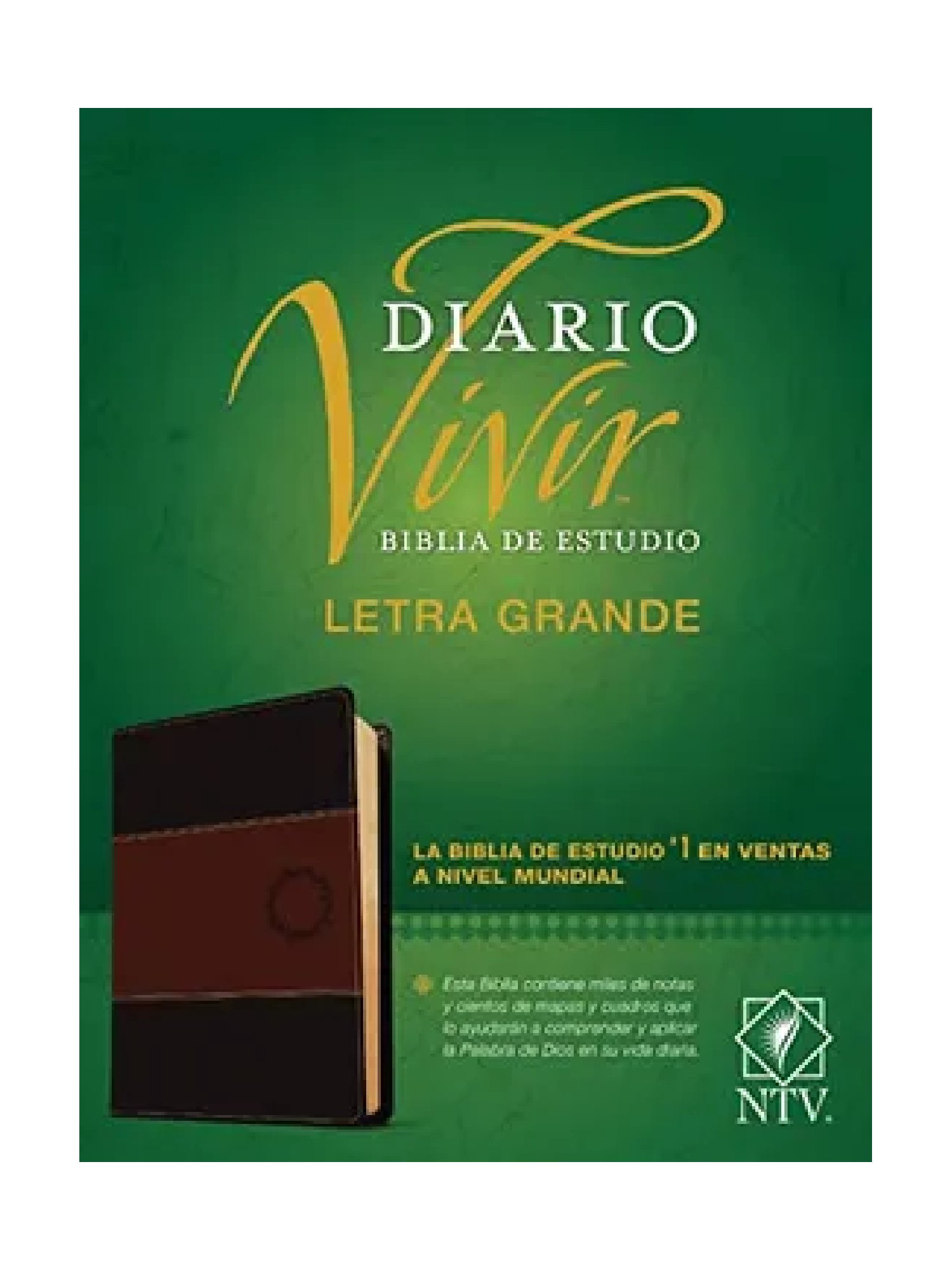 Biblia NTV de Estudio Diario Vivir Letra Grande Café Sentipiel / Café Claro / con Índice 2 Biblia NTV de Estudio Diario Vivir Letra Grande Café Sentipiel / Café Claro / con Índice - Image 2