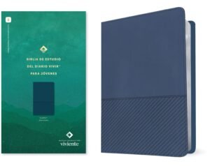 Biblia Diario Vivir de Estudio NTV Jóvenes Simil piel Azul Oscuro 