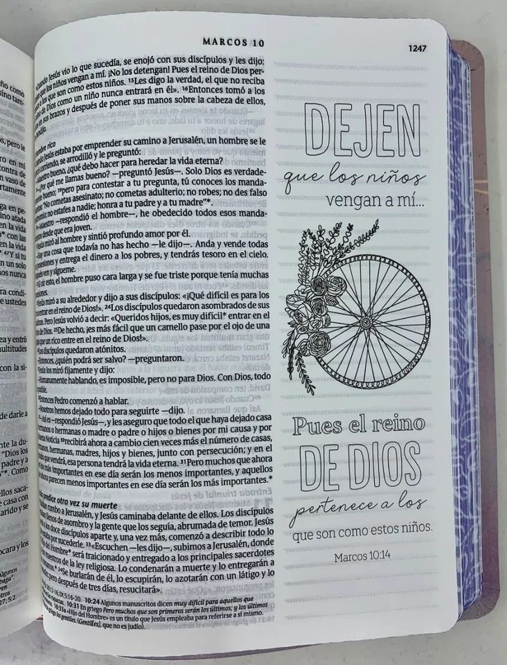 Biblia Inspira NTV Sentipiel Rosado Acuarela con Filament 3 Biblia Inspira NTV