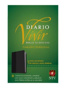 Biblia Diario Vivir De Estudio Negra Personal/Corrugada