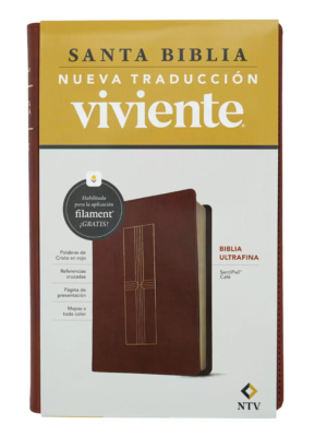 Biblia NTV de estudio con Filament Café Imitación Piel