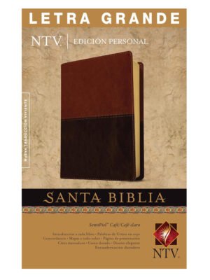 Biblia NTV Compacta Letra Grande Edición Personal Café/Café claro