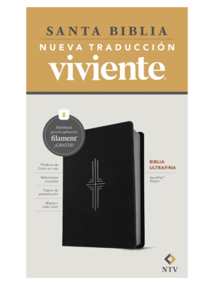 Biblia NTV de estudio con Filament Negro Imitación Piel