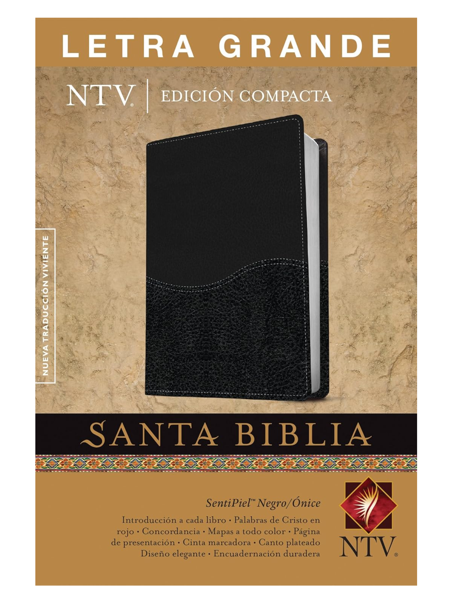 Biblia NTV Compacta Letra Grande Negro Onice 1 Biblia NTV compacta letra grande Negro