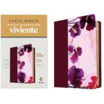Biblia NTV Letra Grande Tamaño Personal Jardín Morado Símil Piel