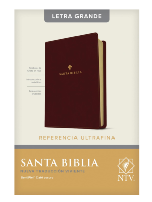 Biblia NTV Compacta Letra Grande Sentí Piel Café oscuro