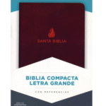 Biblia NVI Compacta Letra Grande Piel Fabricada, Marrón