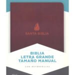 Biblia NVI Tamaño Manual Letra Grande Piel Fabricada, Marrón