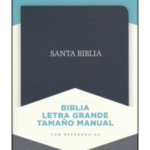 Biblia NVI Tamaño Manual Letra Grande Piel Fabricada, Negro