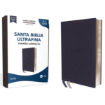 Biblia NVI Ultrafina Compacta Piel Especial Azul Marino