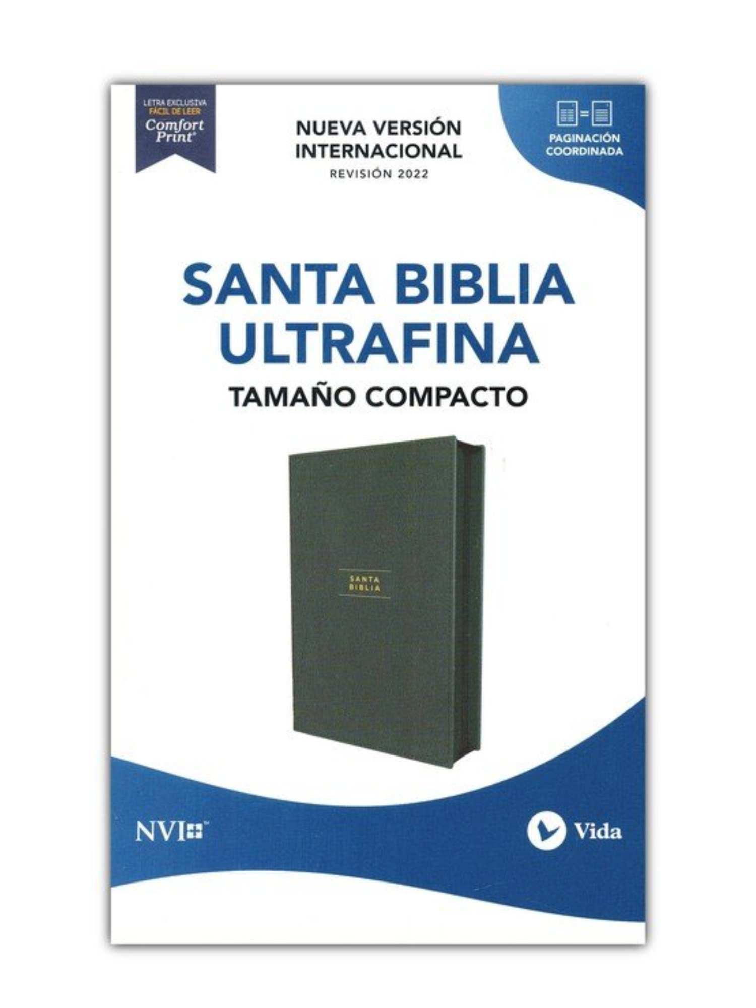 Biblia NVI Compacta Texto Revisado 2022 Piel Reciclada Verde Con Cierre 2 Biblia NVI Compacta Texto Revisado 2022 Piel Reciclada Verde Con Cierre - Image 2