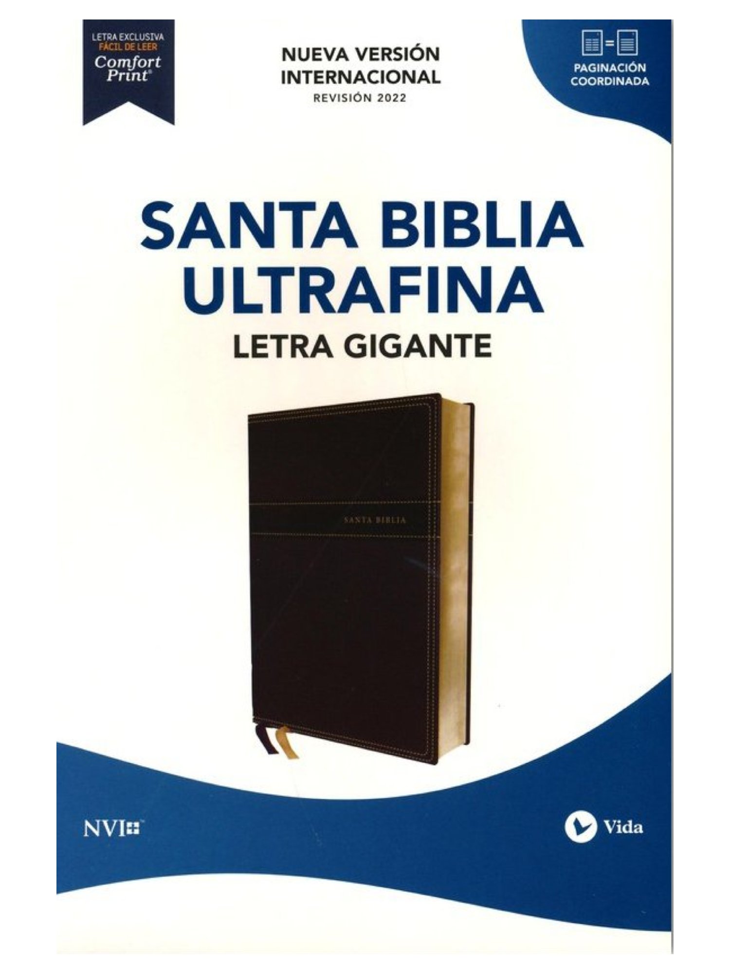 NVI Letra Gigante Símil Negro 1 Biblia NVI Ultra Fina Negra