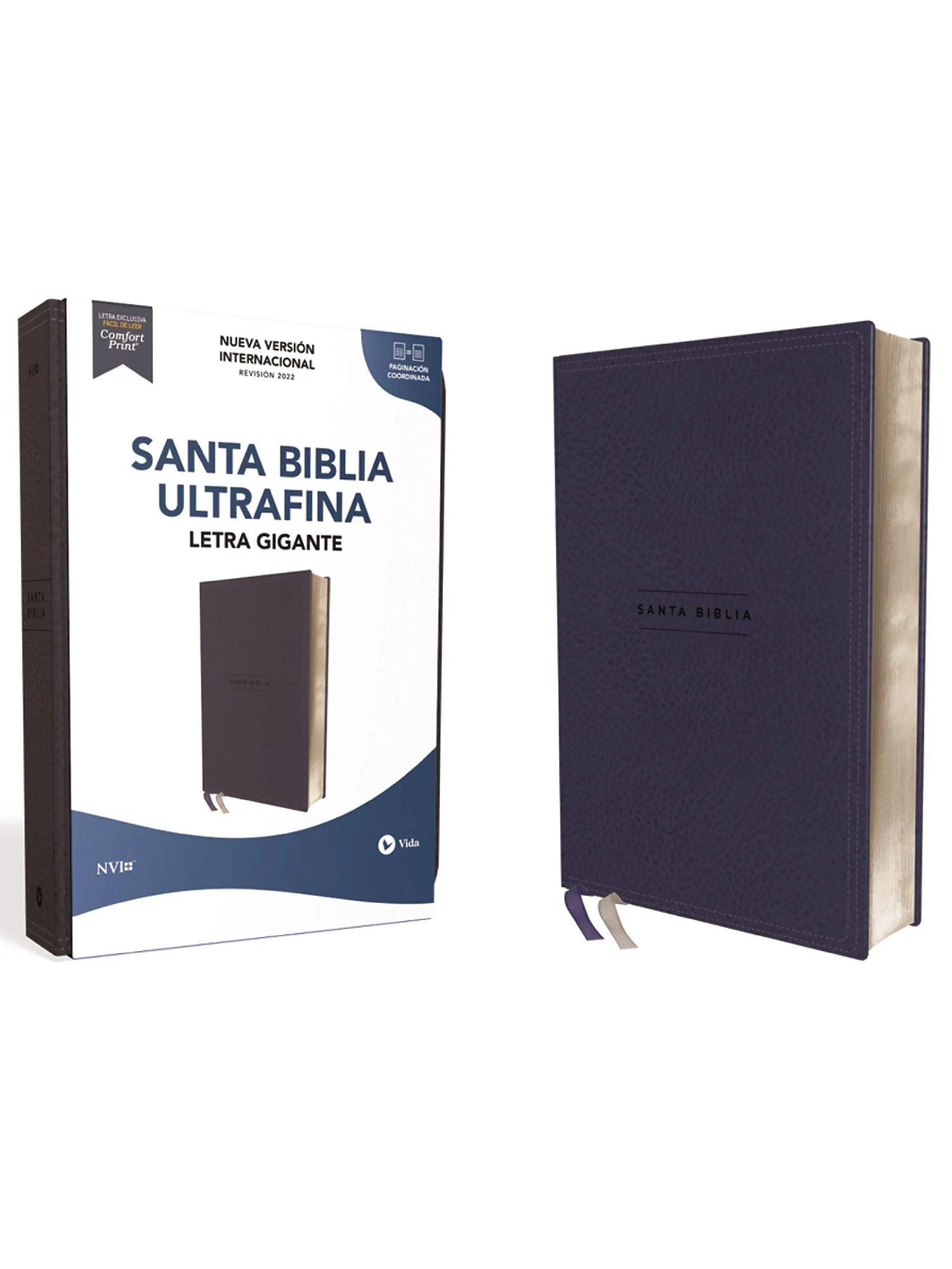 Biblia/NVI/Revisión 2022/Ultrafina/Letra Gigante/Imitación/Azul Marino/PJR 2 Biblia/NVI/Revisión 2022/Ultrafina/Letra Gigante/Imitación/Azul Marino/PJR - Image 2