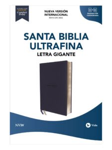 NVI Letra Gigante Símil Negro 9 Biblia NVI Ultra Fina Azul