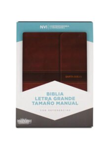Biblia NVI Letra Grande Marrón Solapa Con Imán