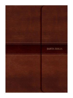Biblia NVI Letra Grande Marrón Con Índice Solapa Con Imán
