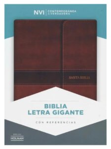 Biblia NVI Letra Gigante Marrón Con Índice Con Imán