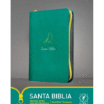Biblia NTV, Edición zíper con Letra Grande Sentí Piel, Con Índice, Turquesa