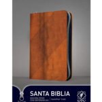 Biblia NTV, Edición zíper con Letra Grande Sentí Piel, Café