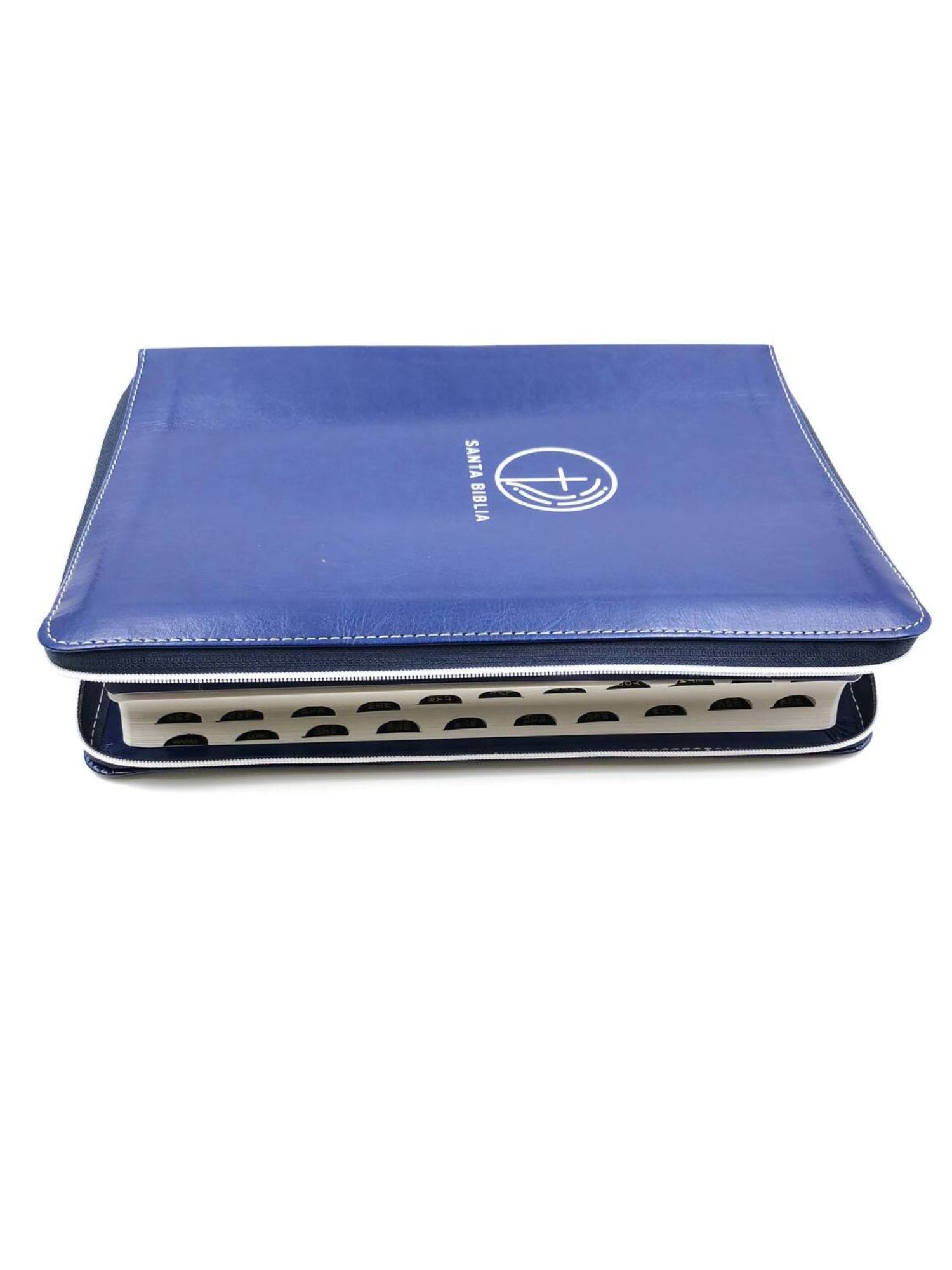 Biblia NTV, Edición zíper Con Letra Grande Sentí Piel, Con Índice, Azul 4 Biblia NTV, Edición zíper Con Letra Grande Sentí Piel, Con Índice, Azul - Image 4