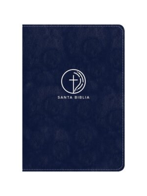 Biblia NTV, Edición zíper Con Letra Grande Sentí Piel, Azul