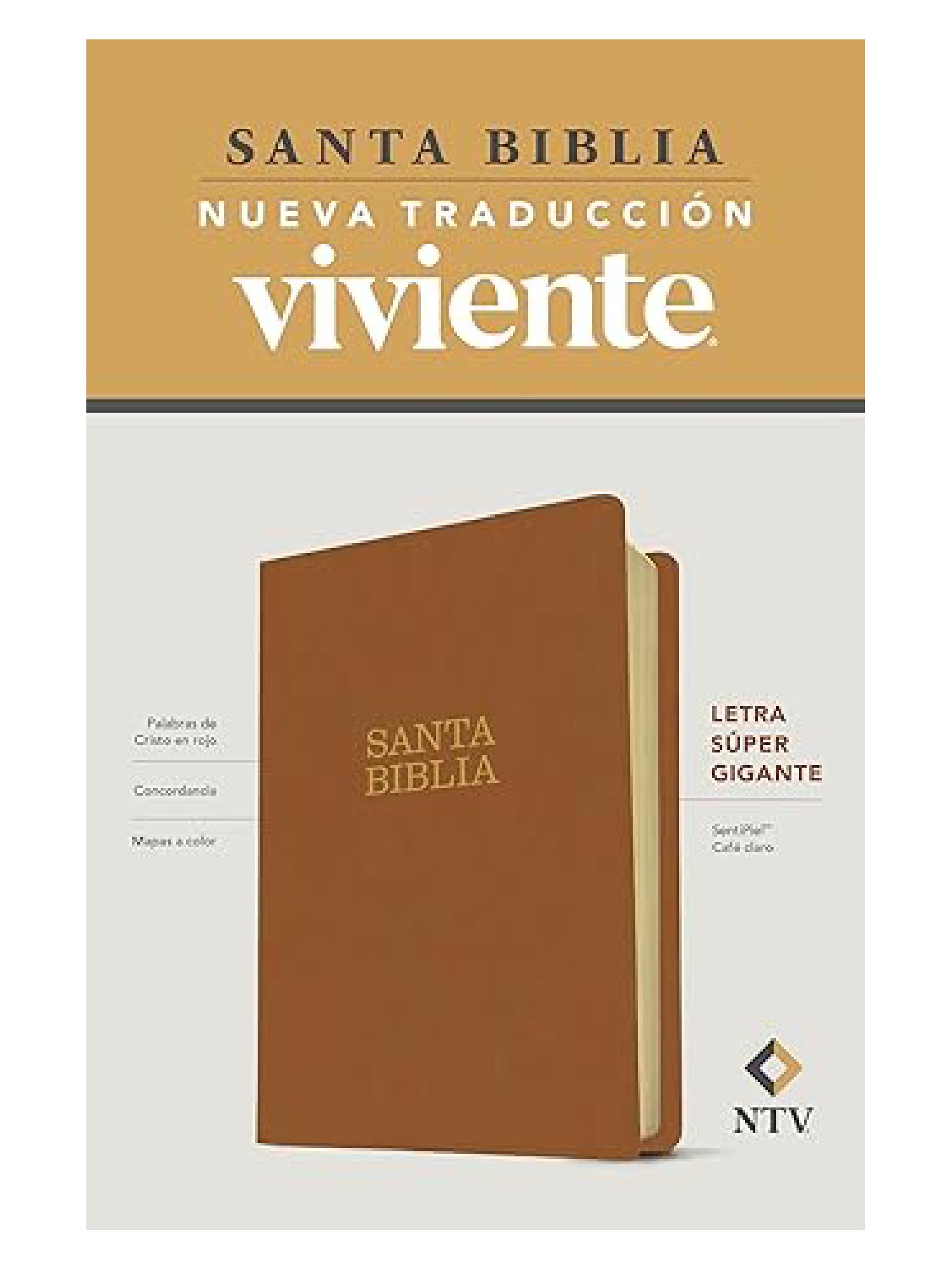 biblia NTV letra super gigante cafe claro 1 Biblia NTV Letra Gigante Café Claro