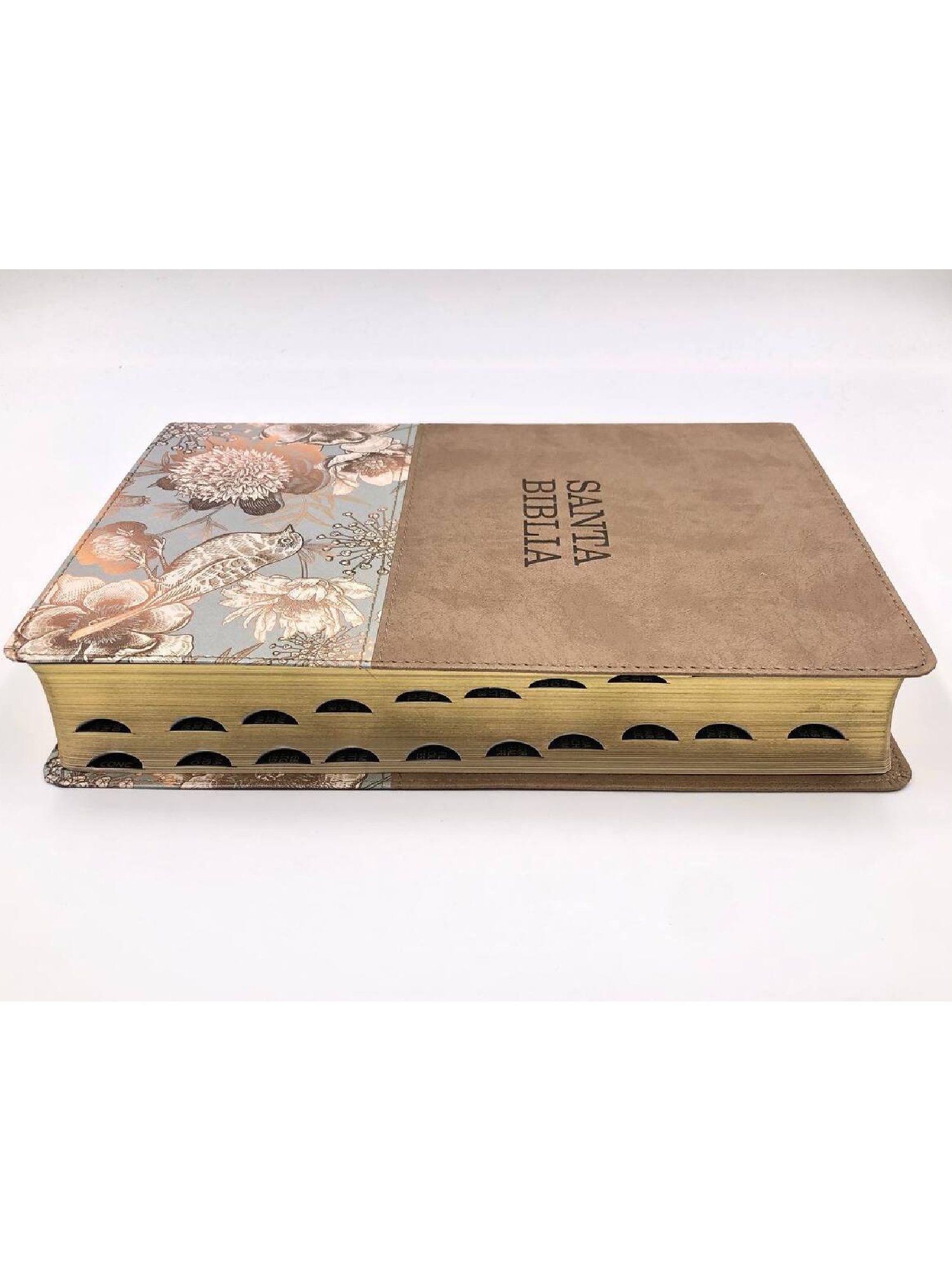 Biblia NTV Letra Súper Gigante Beige Símil Piel con Índice 3 Biblia NTV Letra Súper Gigante Beige Símil Piel con Índice - Image 3