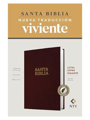 Biblia NTV Letra Super Gigante Vinotinto Índice