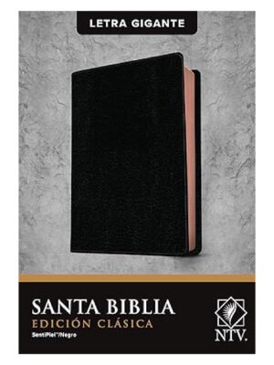 Biblia NTV Letra Gigante Negra Canto Rosa