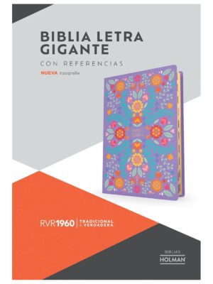 Biblia RVR 1960 Letra Grande Floreada con Índice