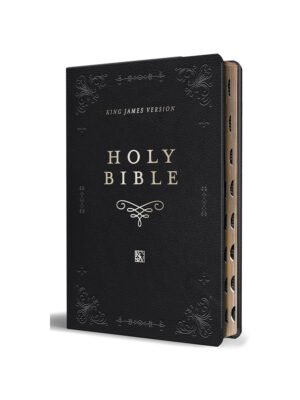 Biblia KJV en Ingles, Negra, Con Índice, Letra Gigante