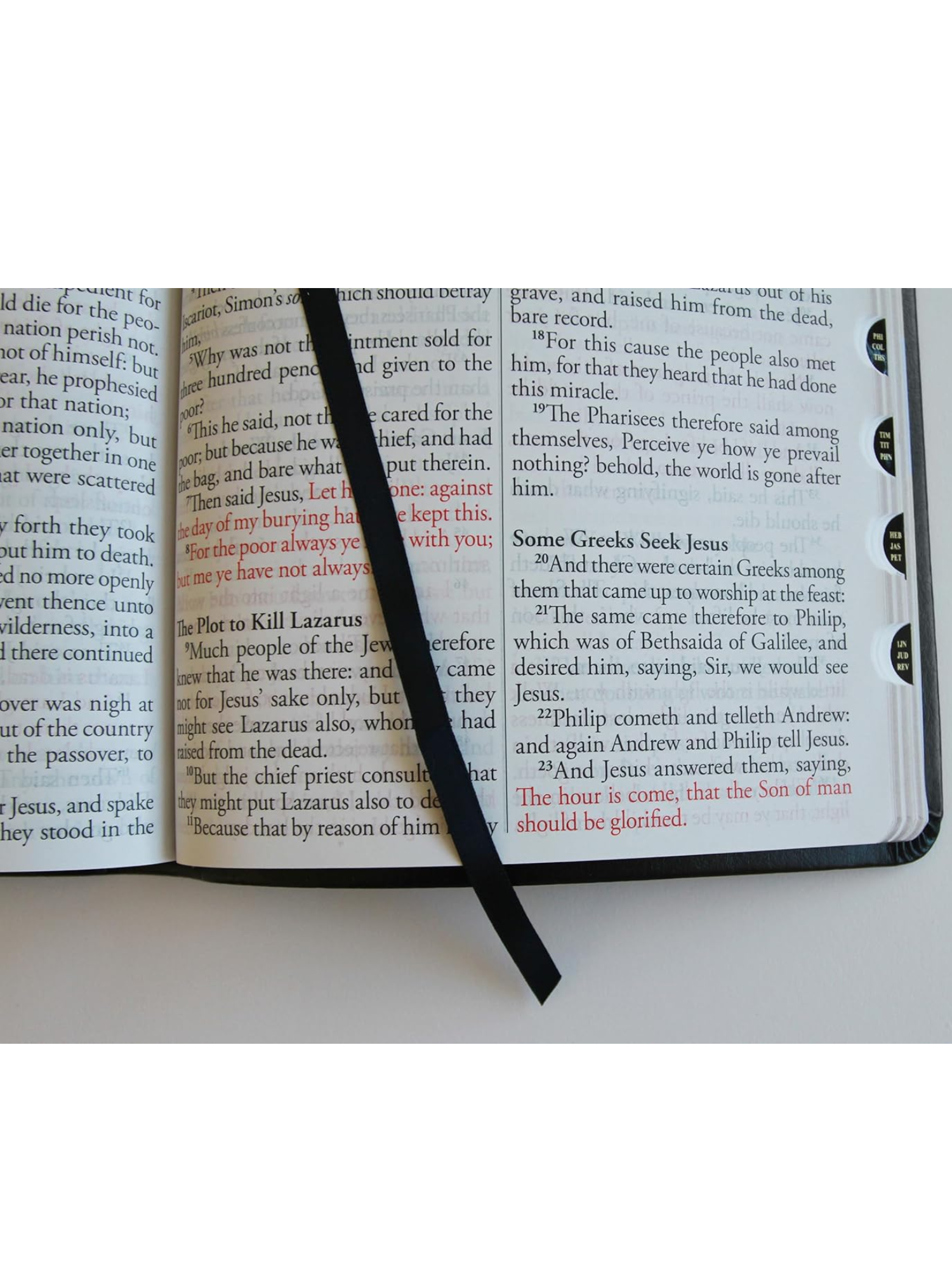 Biblia KJV en Ingles, Negra, Con Índice, Letra Gigante 4 Biblia KJV en Ingles, Negra, Con Índice, Letra Gigante - Image 4