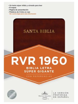 Biblia RVR 1960 Letra Súper Gigante Marrón
