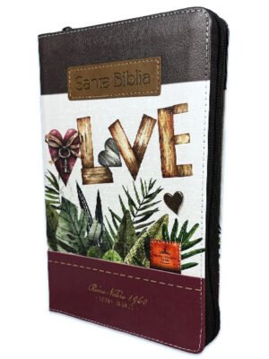 Biblia RVR 1960 Tricolor Fantasia Marron Letra Grande