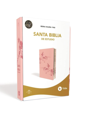 Biblia RVR60 de Estudio Serie 50 Rosa Dos Tonos