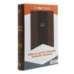 Biblia RVR 1960 Letra Grande Tamaño Manual Símil Piel Marrón – imagen 4