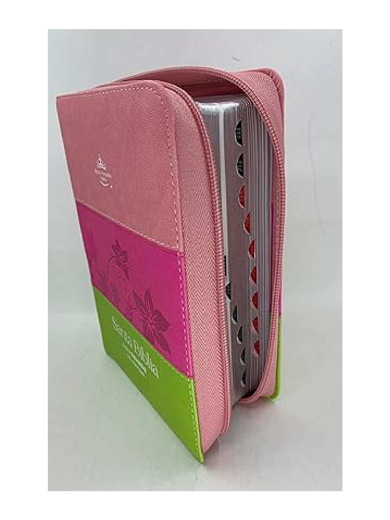 Biblia Reina Valera Tricolor Rosa/Fucsia/Lima 2 Biblia Reina Valera Tricolor Rosa/Fucsia/Lima - Image 2