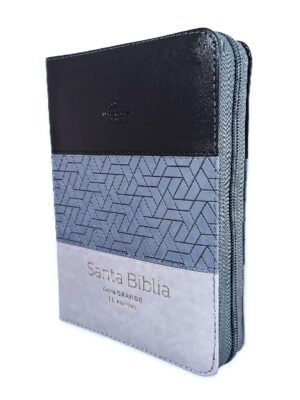 Biblia RVR 1960 Tricolor Negro Gris Gris