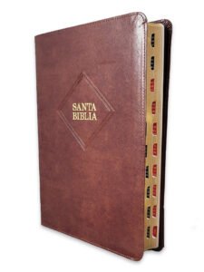 Biblia RVR1960/ Letra Gigante 2023/ Cafe Indice Piel Fabricada 4 Biblia RVR 1960 Letra gigante Cafe Indice