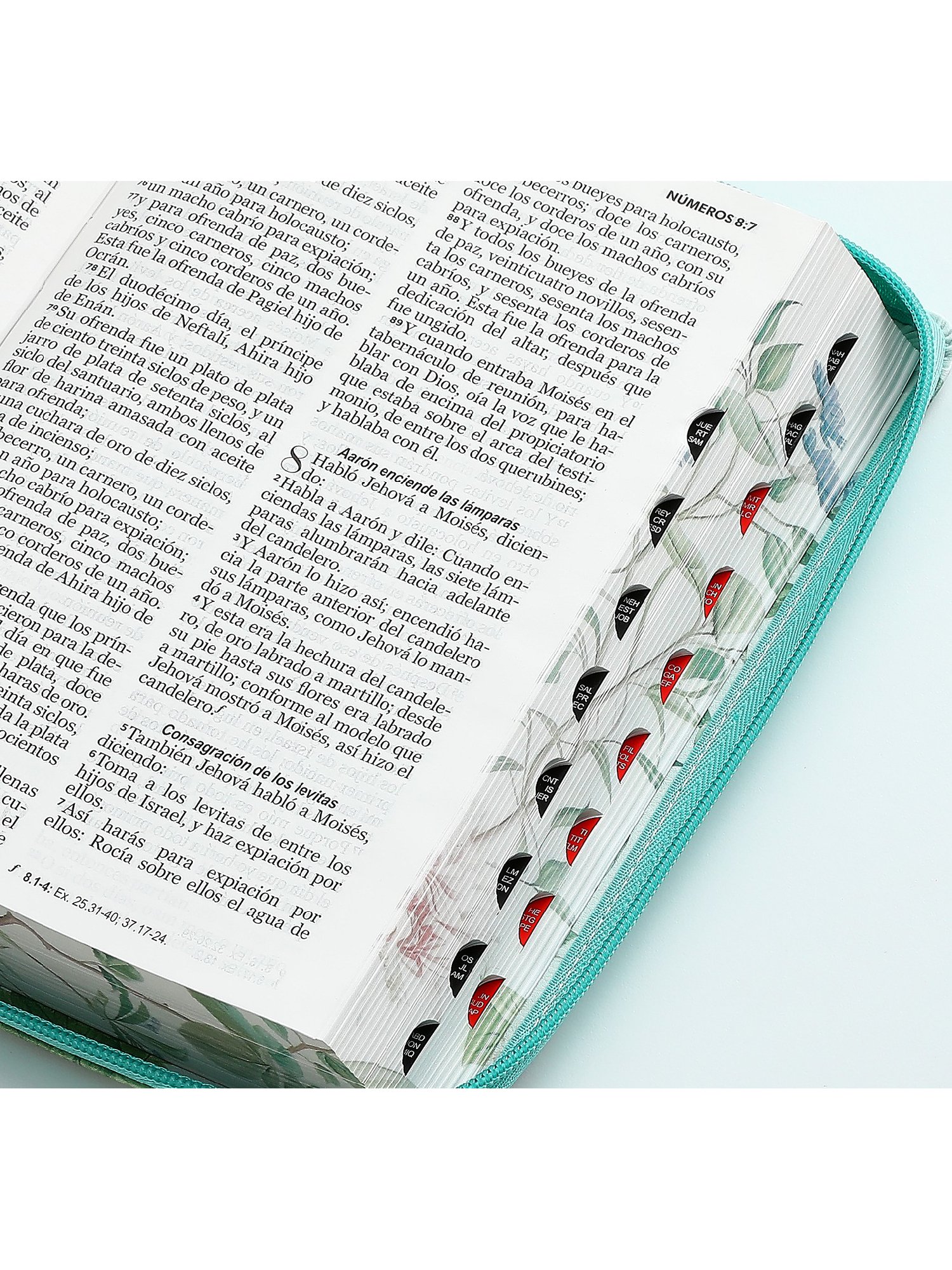Biblia RVR065LGCZTI/ Turquesa/ Ind. Cierre Manija/ Imit. C- Pintado/ Pretty 4 Biblia RVR065LGCZTI/ Turquesa/ Ind. Cierre Manija/ Imit. C- Pintado/ Pretty - Image 4