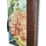 Biblia RVR 1960 Marrón Flores con Índice