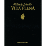 Biblia de Estudio Vida Plena RVR 1960 Tapa Dura, Negra con índice