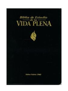 Biblia de Estudio Vida Plena RVR 1960 Tapa Dura, Negra con índice 5 Biblia de Estudio Vida Plena RVR 1960 Tapa Dura, Negra con índice