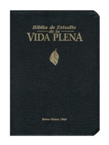 Biblia de Estudio Vida Plena RVR 1960 Sentí Piel, Negro