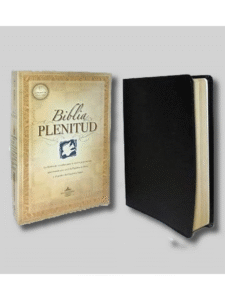 Biblia de Estudio Plenitud RVR60 Sentí Piel, Negra