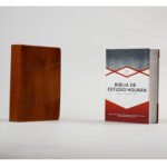Biblia RVR 1960 de Estudio Holman Marrón Símil Piel – imagen 4