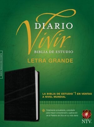 Biblia De Estudio Diario Vivir Letra Grande Negro Indice NTV